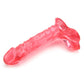 Crystal Jellies Ballsy 7 Inch Dildo in Pink by  Doc Johnson -  - 3