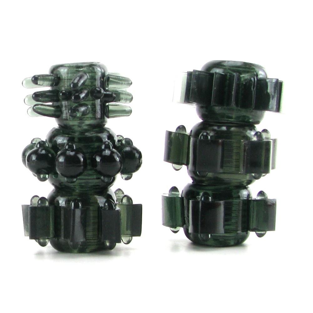 Doc Johnson Tower Of Power 6 Black Cock Rings by  Doc Johnson -  - 2