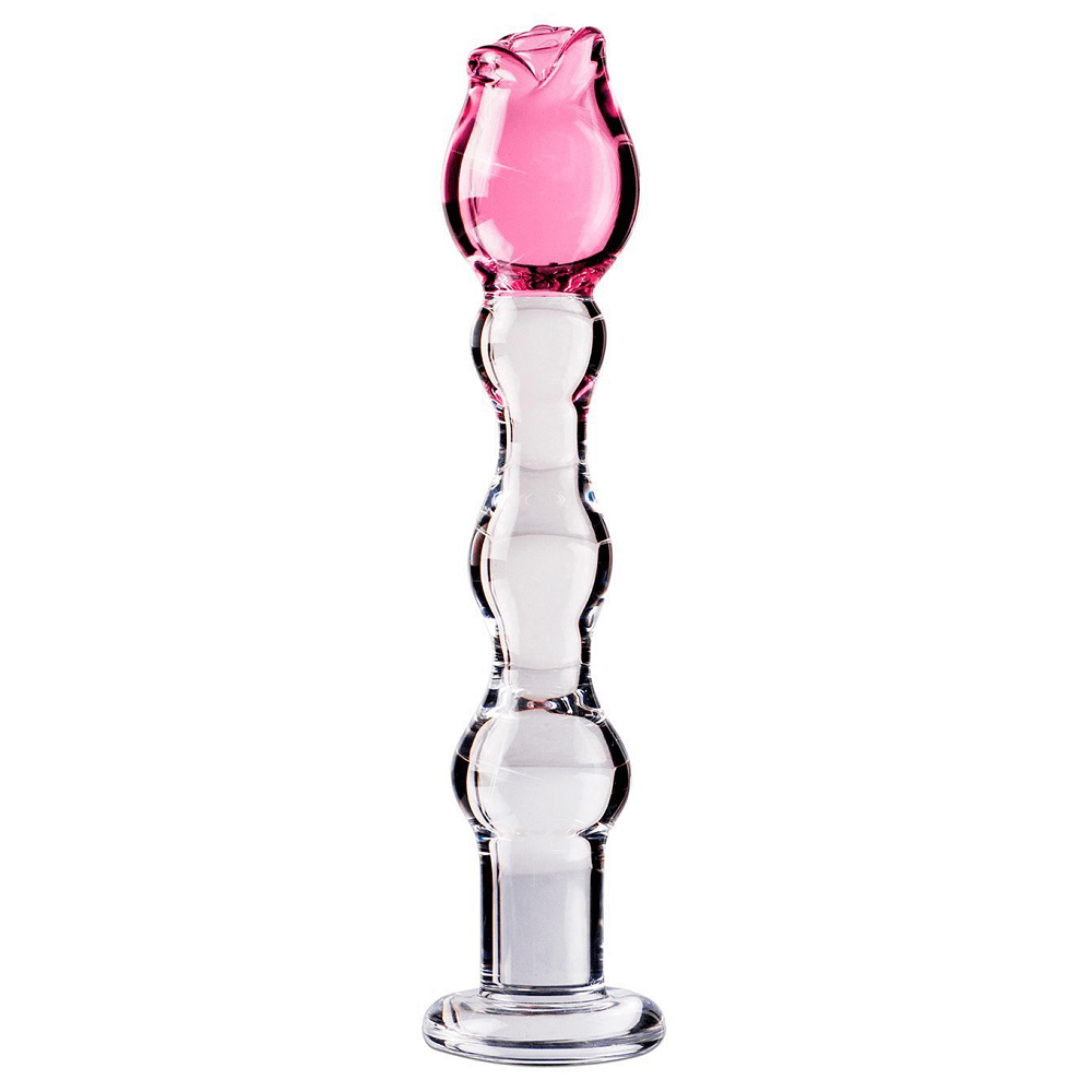 Icicles No 12 Rose Tip 7 Inch Glass Dildo by  Pipedream - 