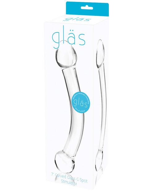 Glas 7" Curved Glass G Spot Stimulator