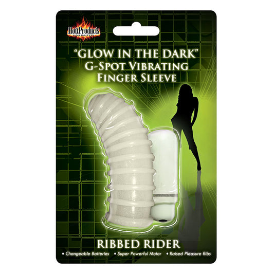 Ribbed Rider G-Spot Vibrating Finger Sleeve