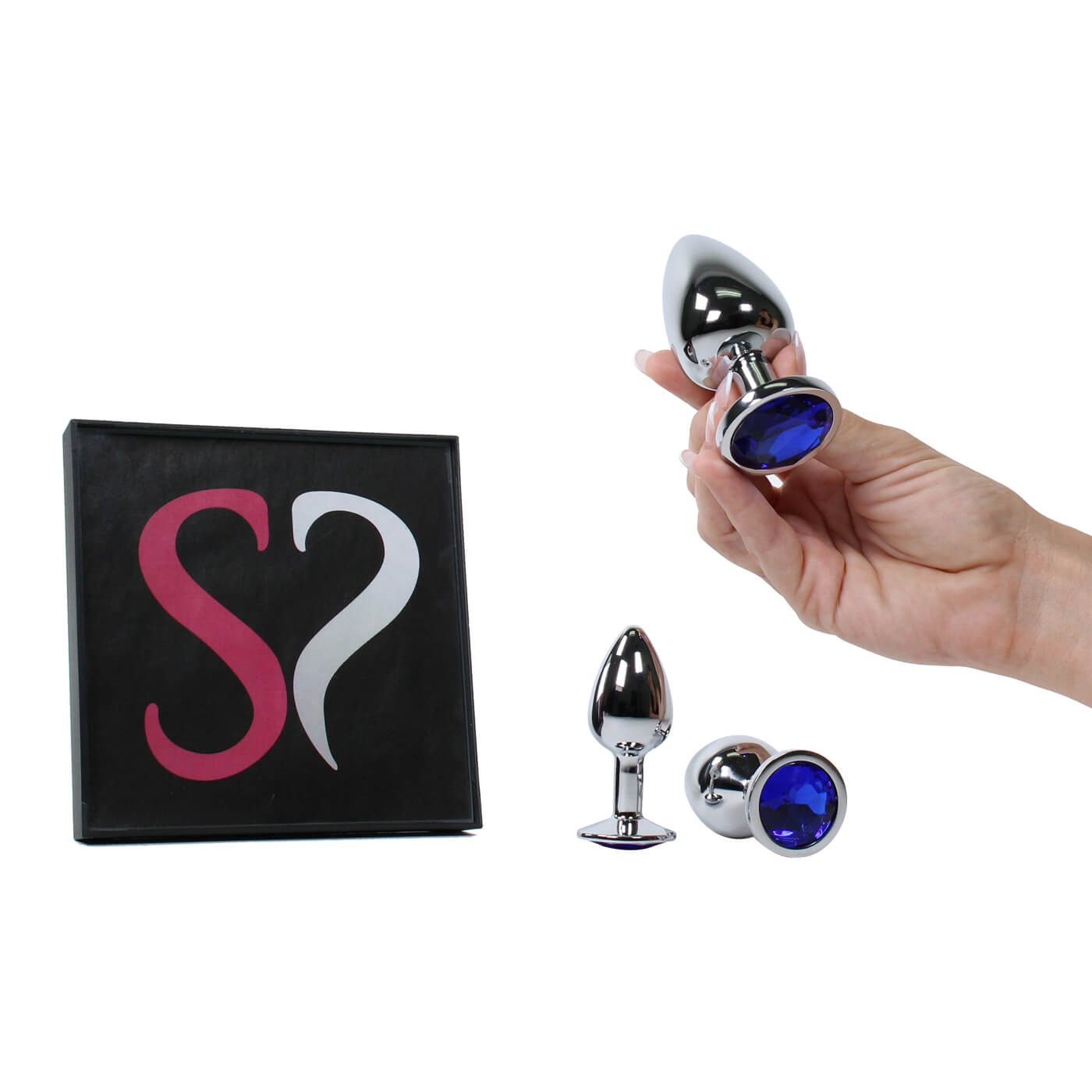 Backdoor Bliss Solid Stainless Steel Jewelled Butt Plug Set
