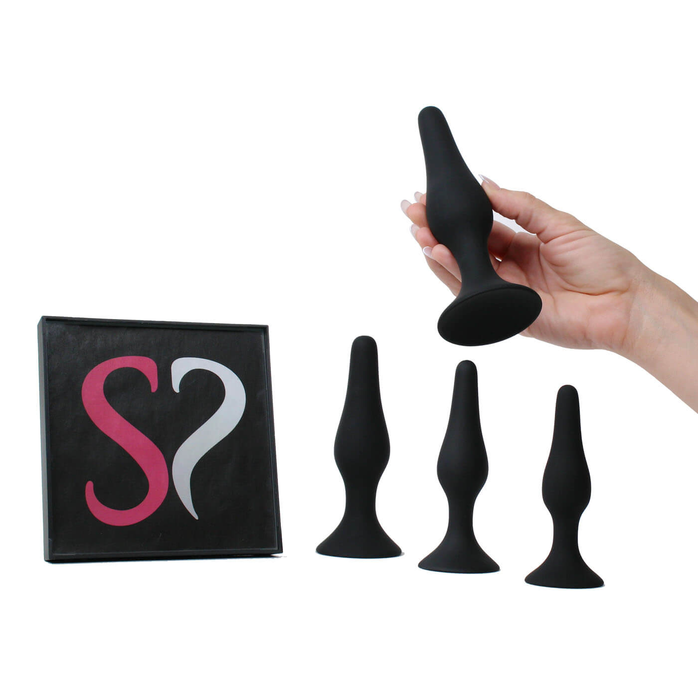 Backdoor Bliss 4 Size Silicone Suction Cup Butt Plug Training Set