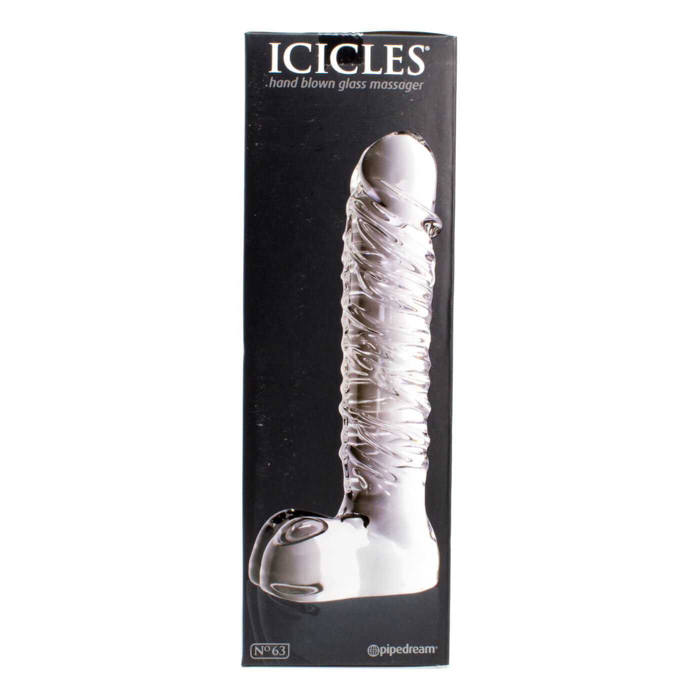 Icicles No. 63 Textured Swirly Glass Dildo
