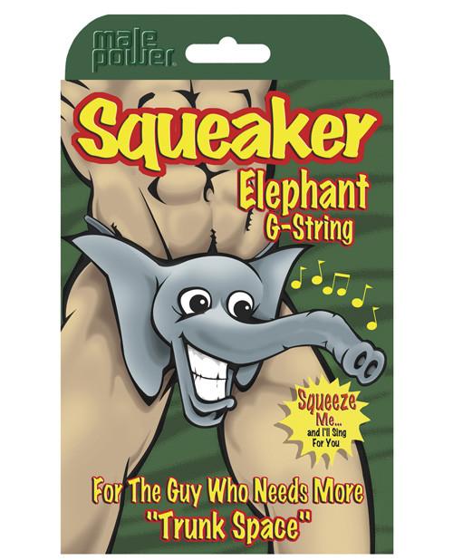 Squeaker Elephant G-String Assorted by  MP - 
