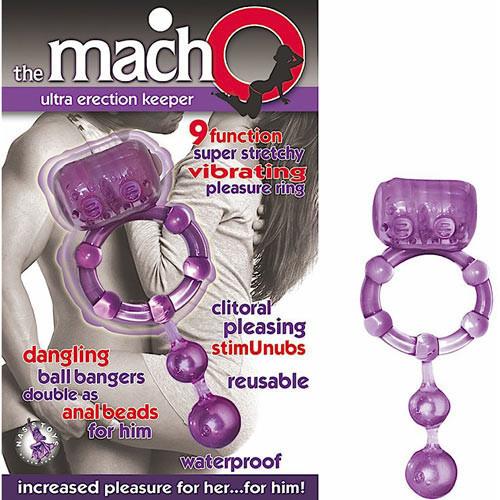 Macho Ultra Erection Keeper Vibrating Cock Ring by  Nasstoys -  - 3