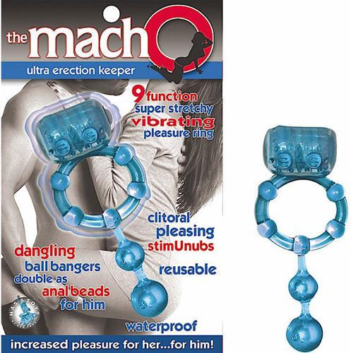 Macho Ultra Erection Keeper Vibrating Cock Ring by  Nasstoys -  - 1