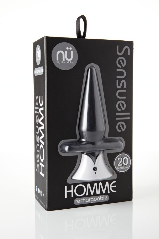 Sensuelle Homme 20 Function Waterproof USB Rechargeable Vibrating Butt Plug