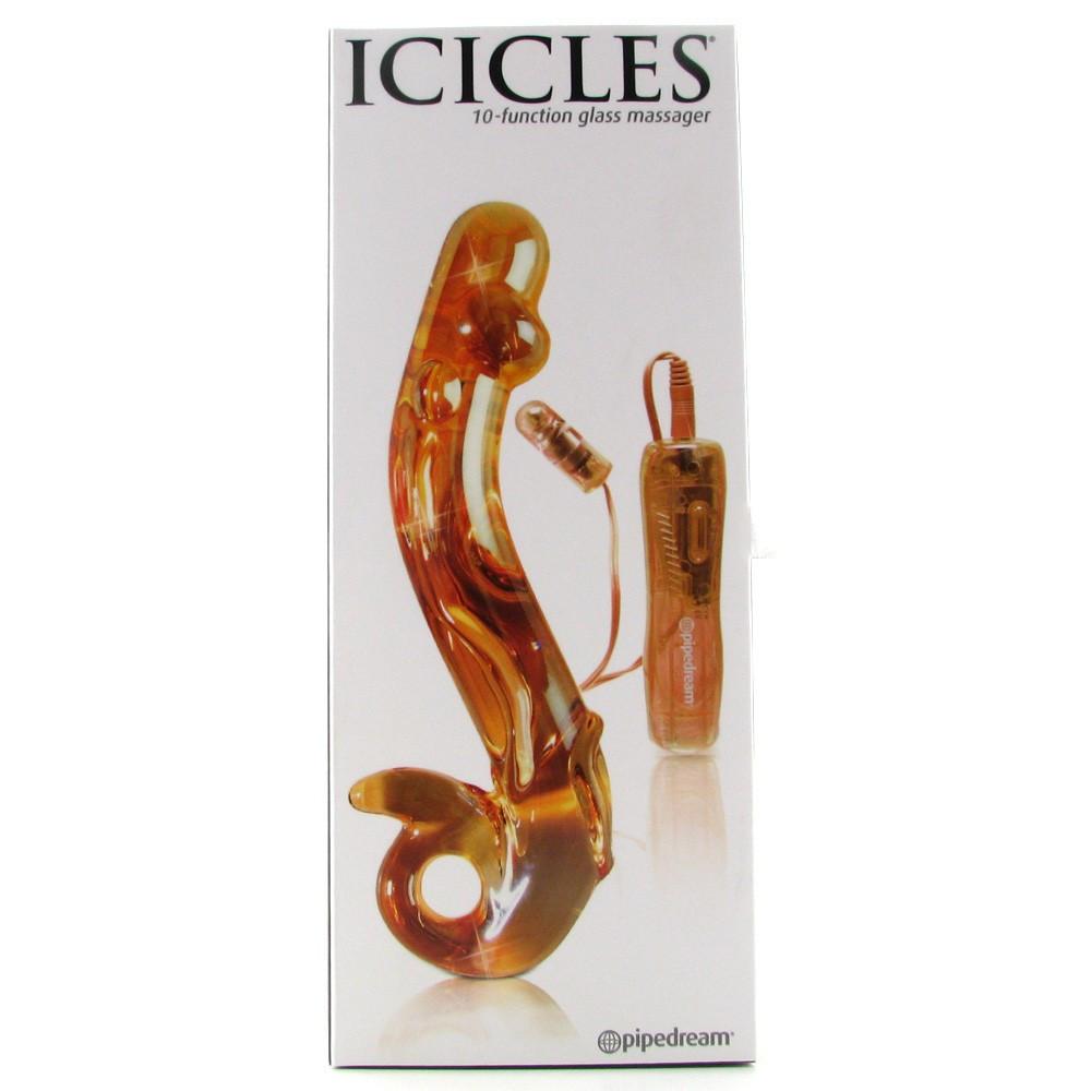 Icicles No. 35 Glass G-Spot Dildo and Vibrator by  Pipedream -  - 6