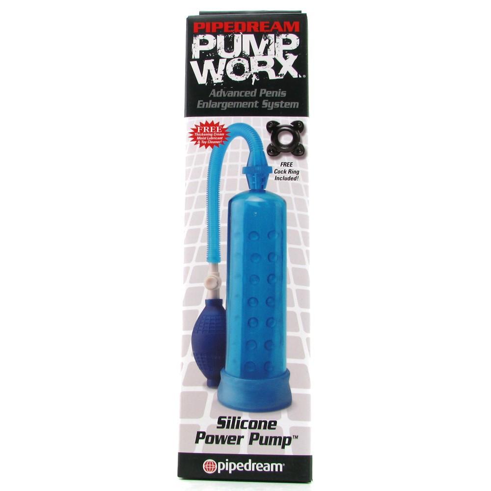Silicone Penis Pump in Blue by  Pipedream -  - 6