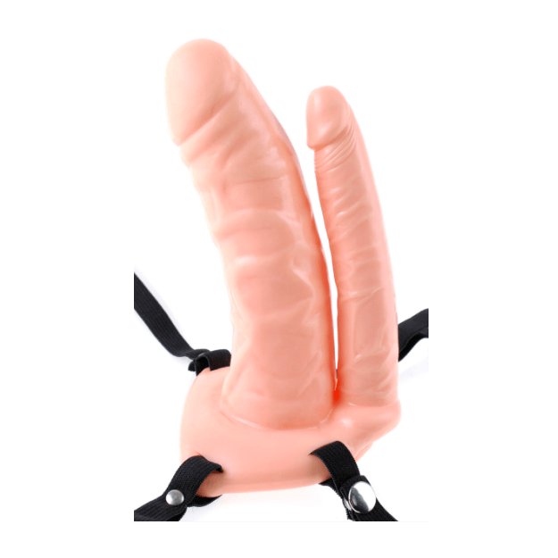 Fetish Fantasy Double Penetrator 6 Inch Vibrating Hollow Strap On