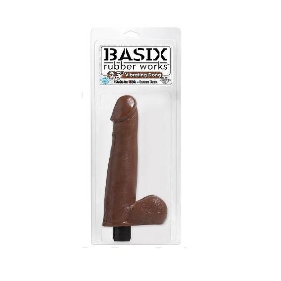 Basix 7.5 Inch Vibrating Flesh-Like Dildo