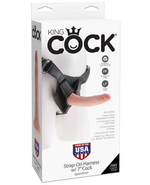 King Cock Strap On Harness w/6" Cock