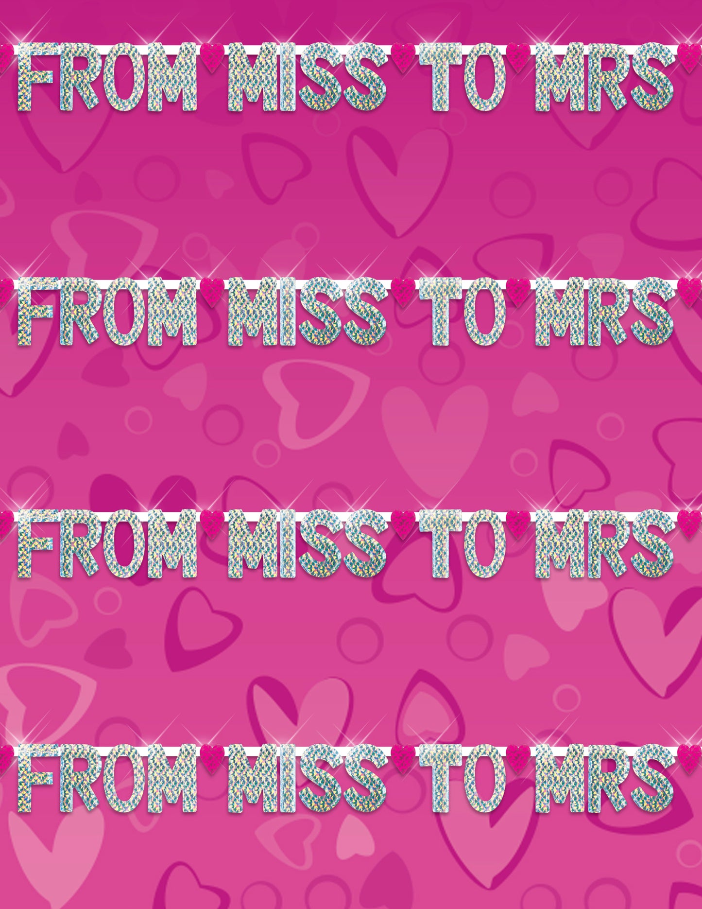 Favors "From Miss to Mrs" Party Banner