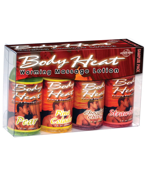 Body Heat Warming Massage Lotion Sampler Pack
