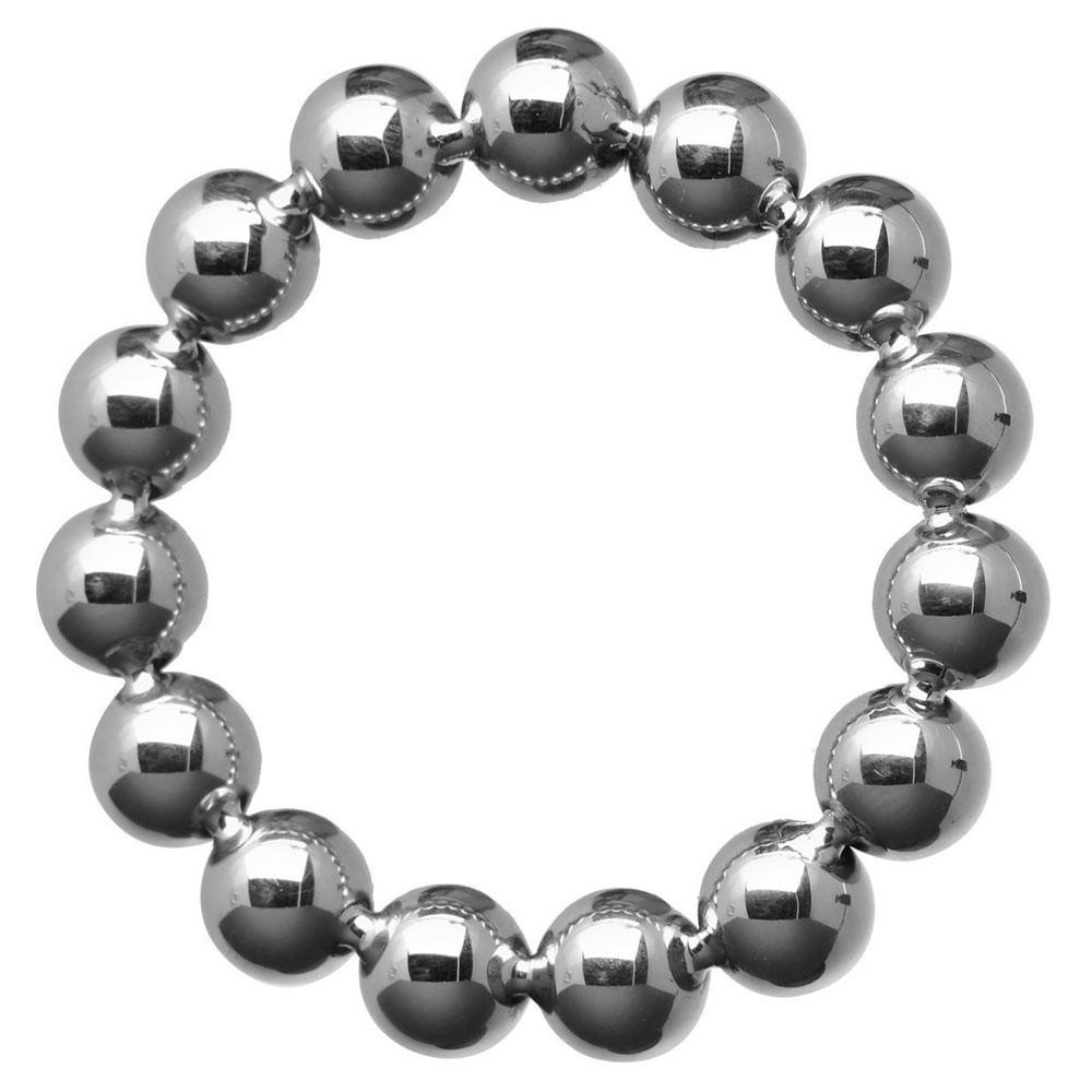 Stainless Steel Beaded Cockring by  XR Brands -  - 1
