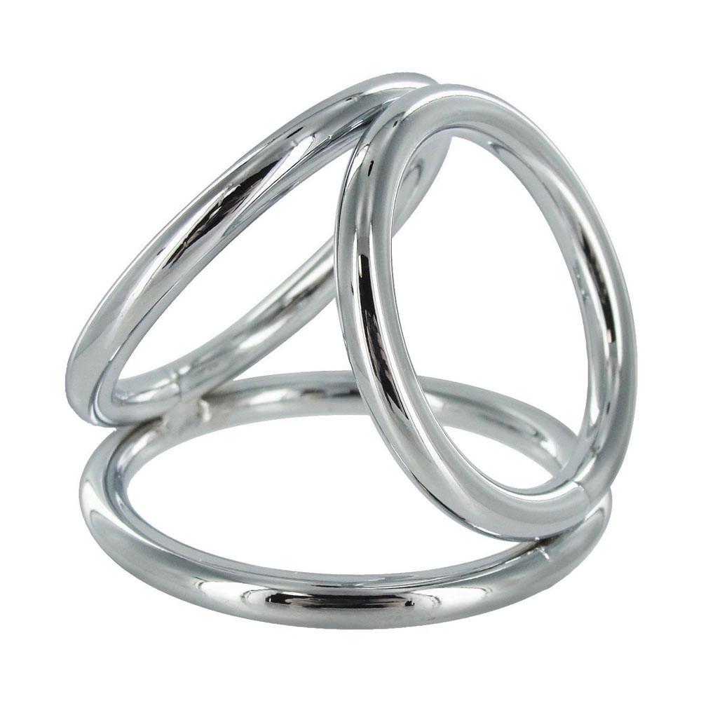 XR Triad Medium Triple Cock Ring Set by  XR Brands -  - 8