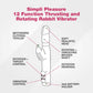 Simpli Pleasure 12 Function Thrusting and Rotating Rabbit Vibrator
