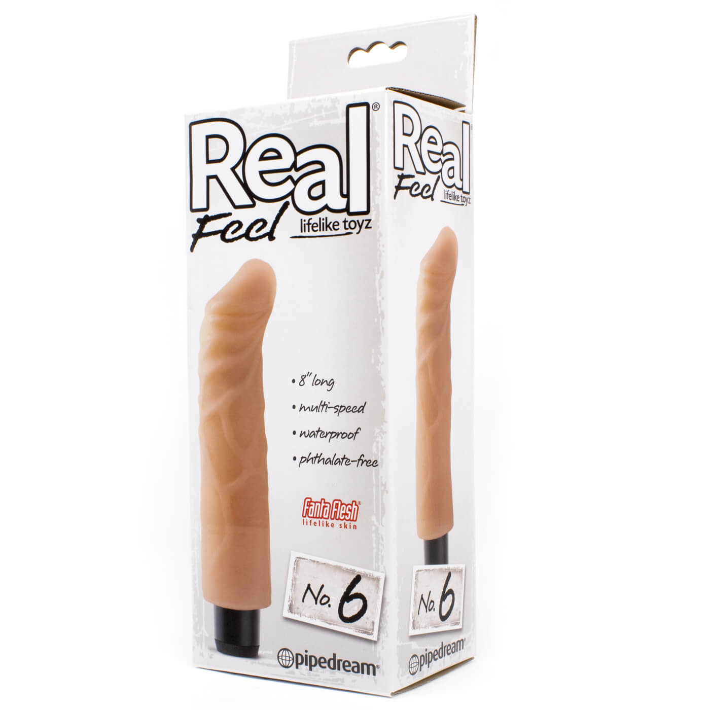 Real Feel No.6 Realstic 8 Inch G-Spot Dildo Vibrator