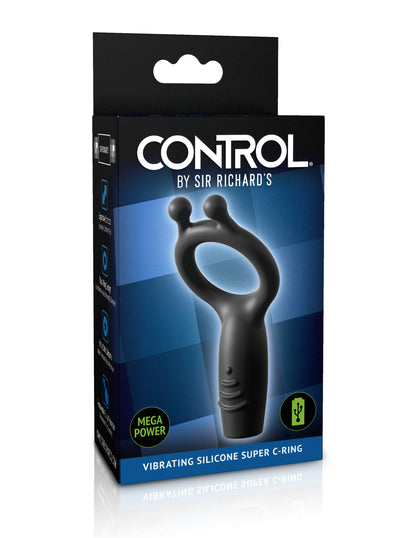 CONTROL by Sir Richard's Vibrating Silicone Super C-Ring 