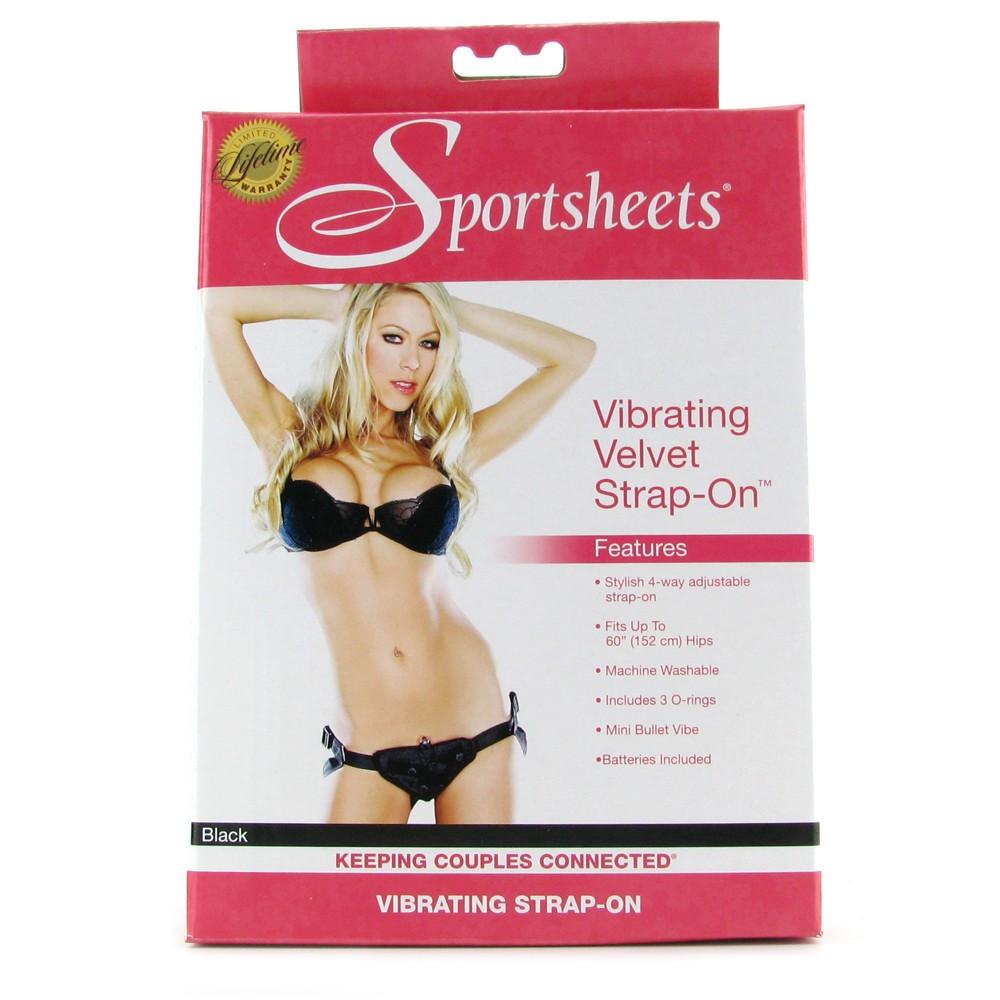 Sportsheets Vibrating Velvet Strap-On Harness by  Sport Sheets -  - 7