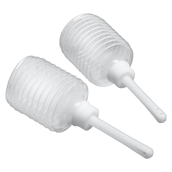 Fresh Plus EZ Squeeze Bulb Disposable Portable Anal Cleanser 2-Pack Set