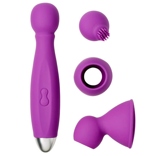 Premium Health And Wellness USB Rechargeable 3 Piece Clitoral Massager Kit