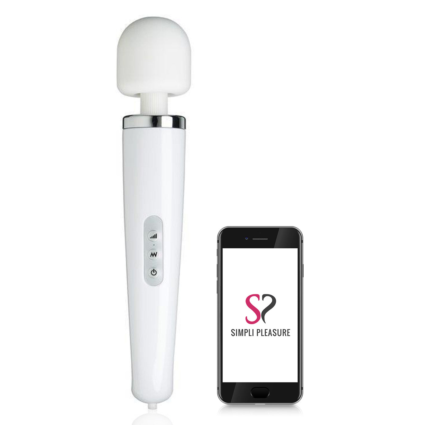 Powerful 30 Function Rechargeable Vibrating Wand + Kit