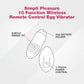 Simpli Pleasure 10 Function Wireless Remote Control Egg Vibrator