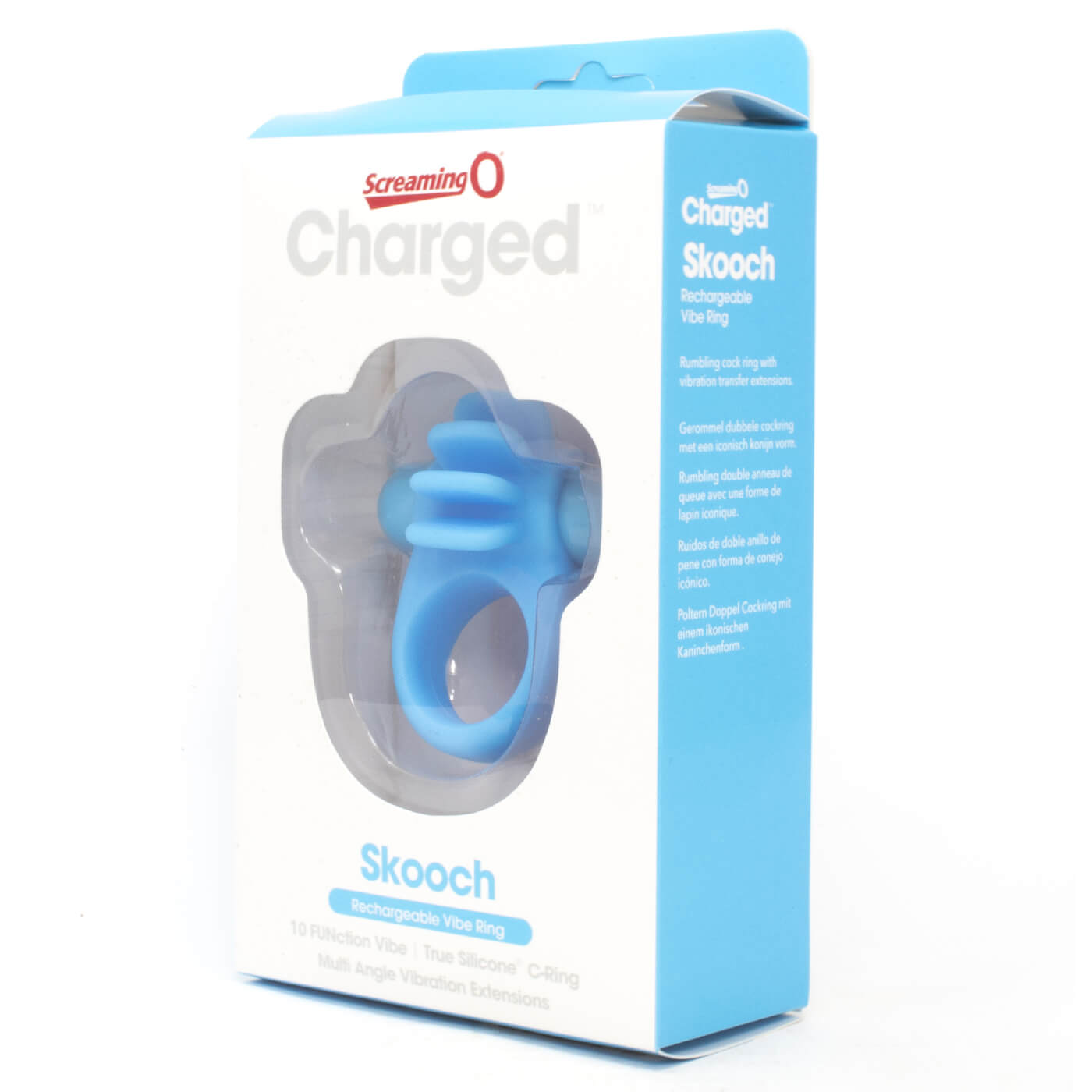 Screaming O Charged Skooch Ring 10 Function Rechargeable Vibrating Cock Ring