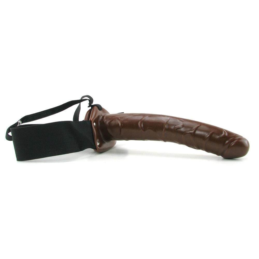 Fetish Fantasy 7.5 Inch Men's Hollow Strap-On in Chocolate by  Pipedream -  - 4