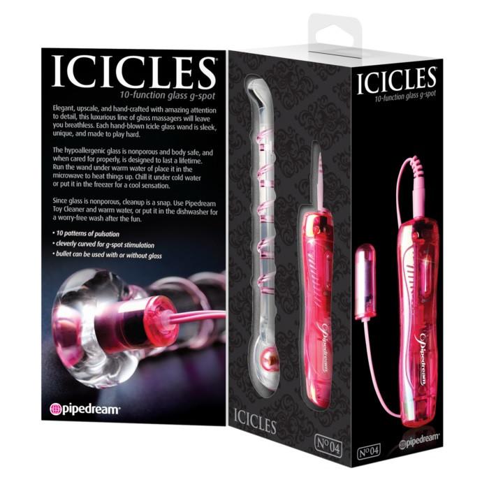 Icicles No. 04 Glass Dildo Vibrator
