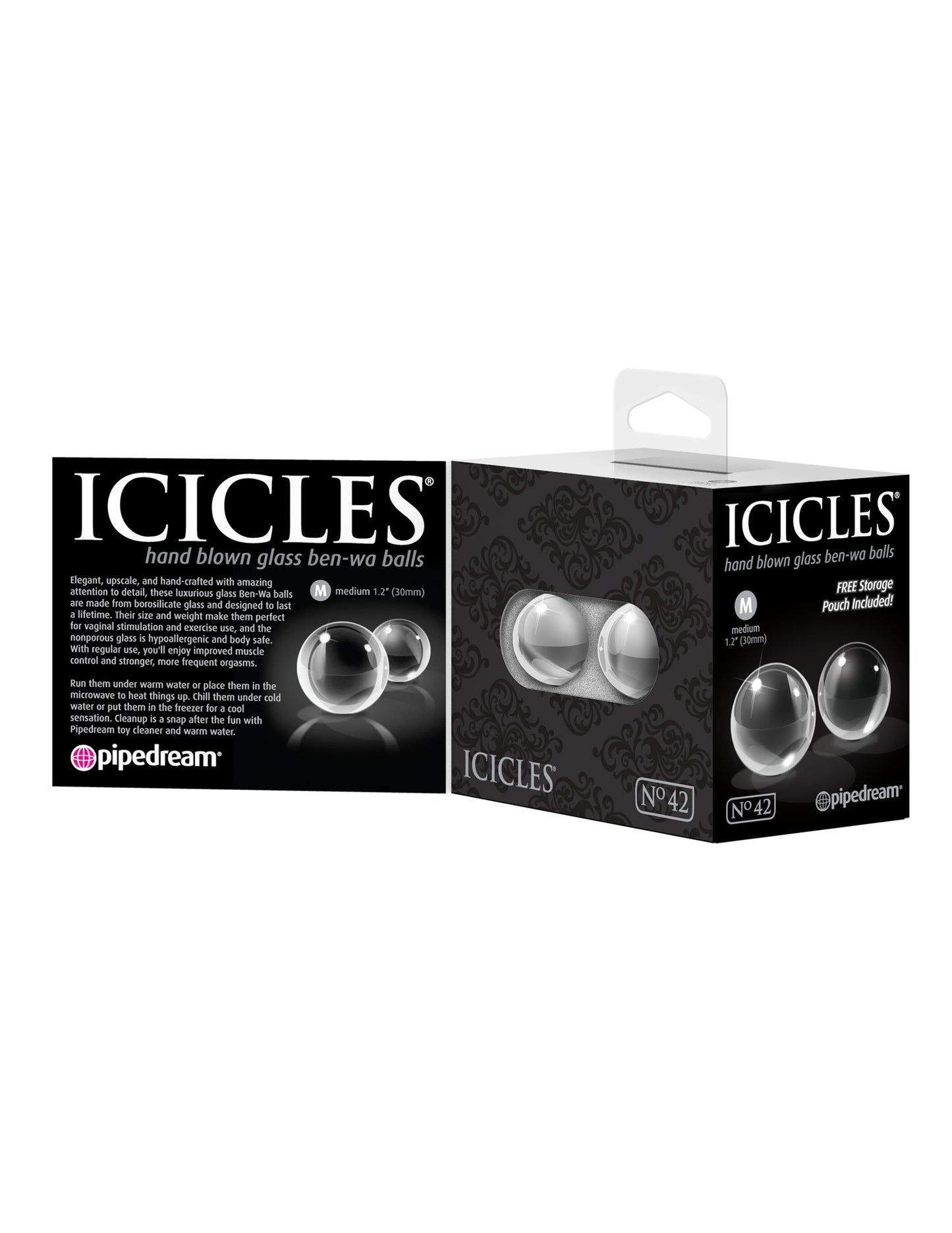 Icicles No.42 Glass Ben-Wa Balls Medium