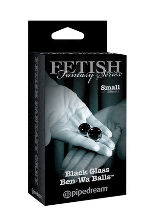 Limited Edition Black Glass Ben-Wa Balls Small (Fetish Fantasy Series)