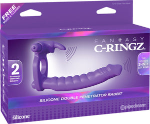 Silicone Double Penetrator Rabbit (Fantasy C-Ringz)