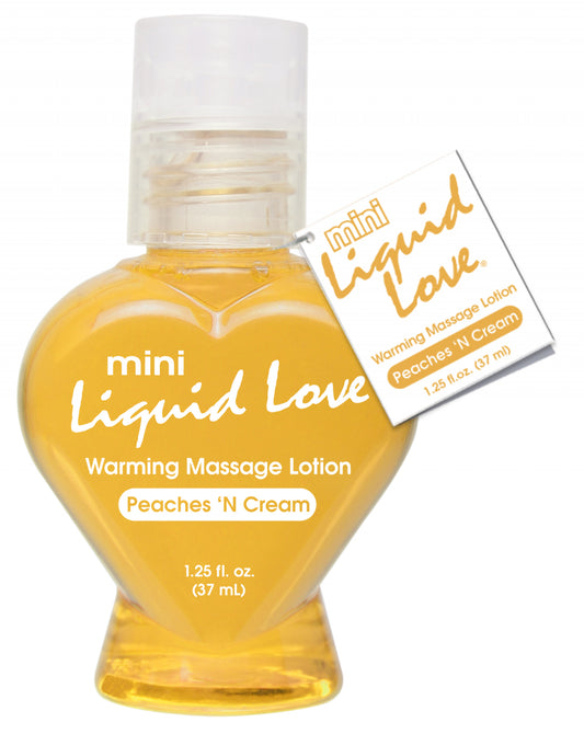 Mini Liquid Love Warming Massage Lotion Peaches 'N Cream