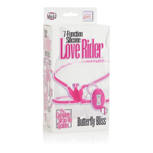 Love Rider 7 Function Silicone Butterfly Bliss in Pink