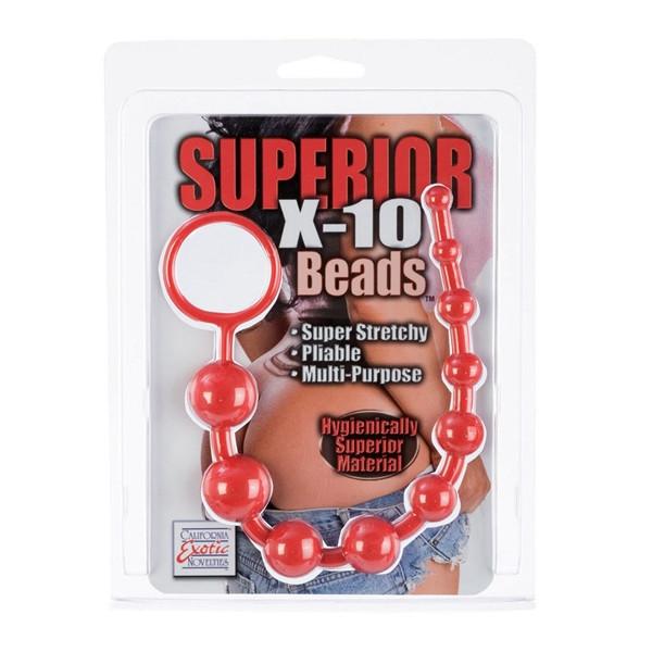 Superior X-10 Anal Beads in Black