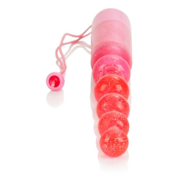 Waterproof Vibrating Pleasure Beads in Pink