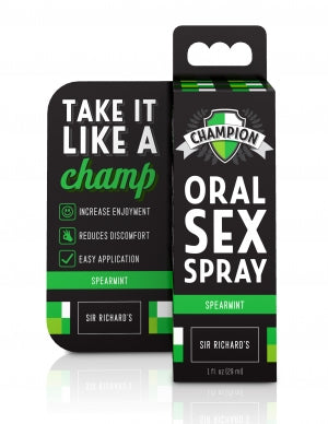 Sir Richard's Champion Spearmint 1 Fl. Oz. Oral Sex Desensitizing Throat Spray