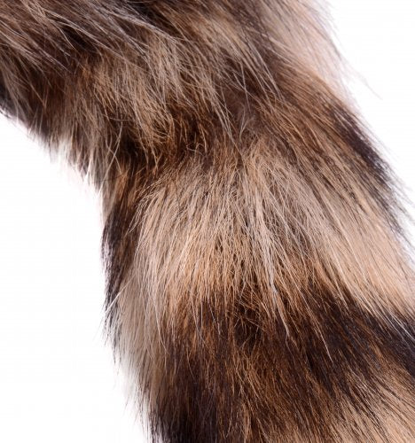 Fox Tail Glass Faux Fur 8 inches Butt Plug
